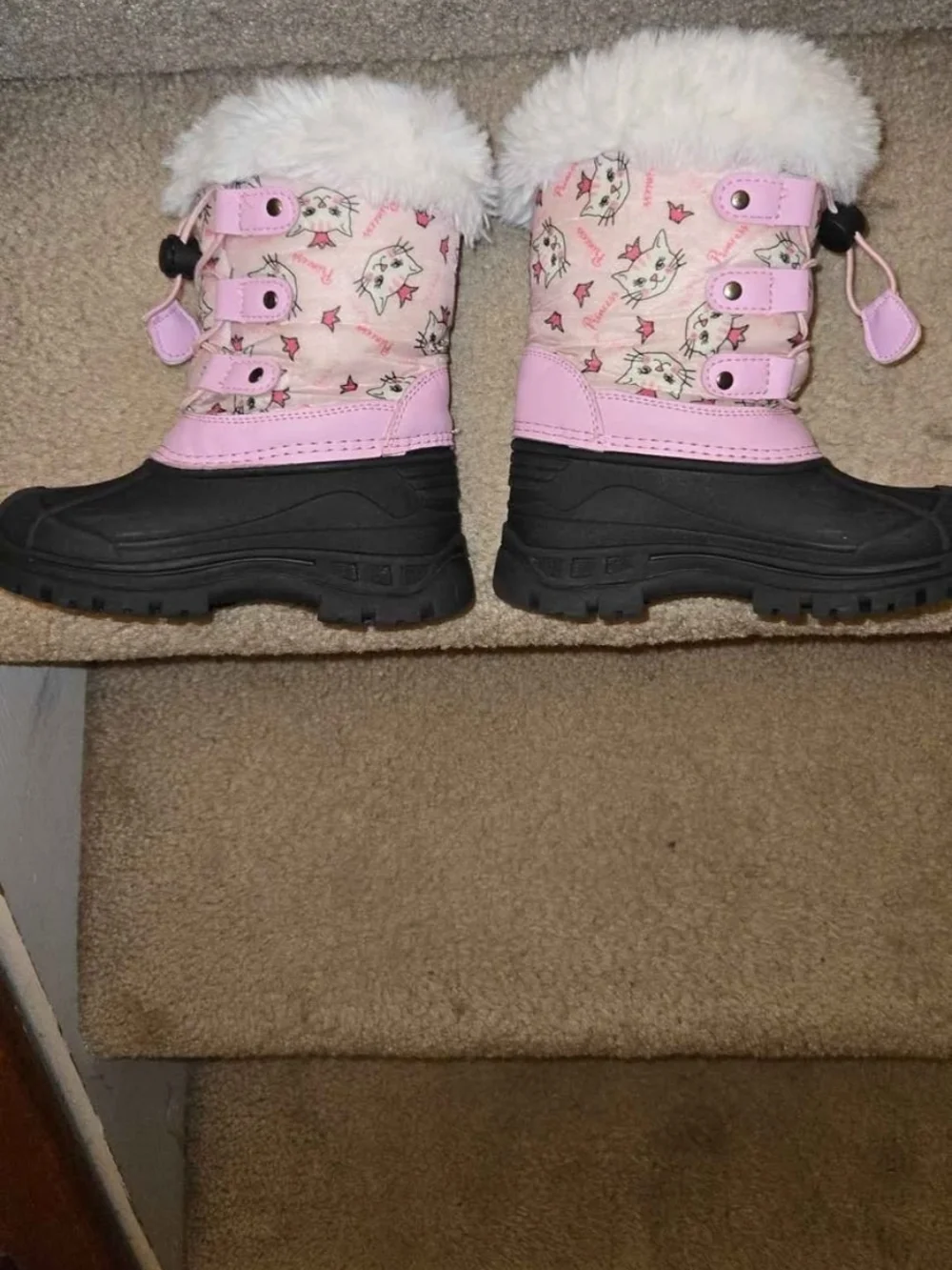 Adorable Toddler Pink Cat Boots